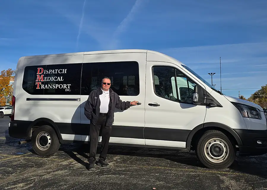 Dispatch Medical Transport, Inc. - medical transportation parked outside - Springfield, IL